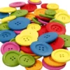 Træknapper - Ø 25-40 MM - 2-4 Huller - Assorterede Farver - 144 Stk