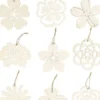 Træophæng - Blomster - Ø 100 MM - Tykkelse 3 MM - 90 Stk
