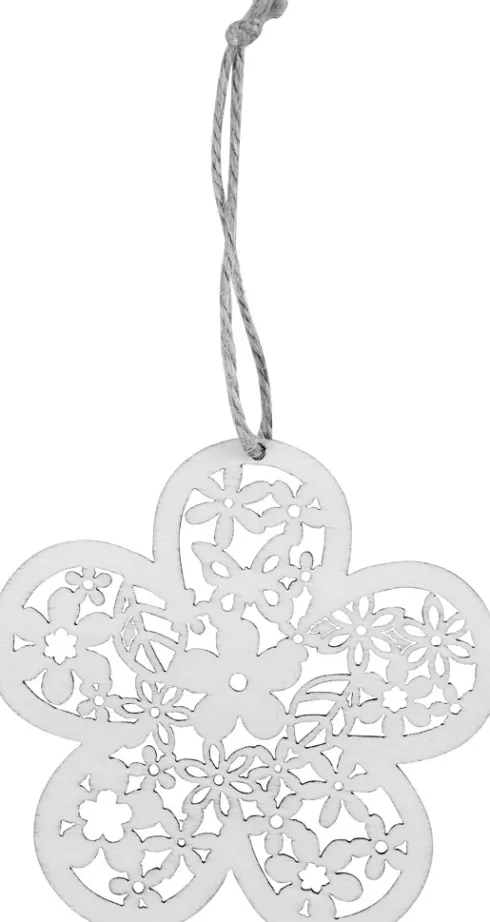 Træophæng - Sommerfugl - Blomst - Fugl - H 10 CM - 90 Stk