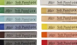 Tørpastel Kridt Sæt - 12 Stk