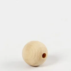 Træperle - Ø 20 MM - Hulstr. 4 MM - 200 Stk