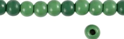 Træperler - Ø 10 MM - Hulstr. 3 MM - Grøn - 20 G