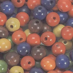 Træperler - 5 MM - Mix - 1000 Stk