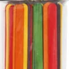 Træpinde - L 11,4 CM - B 10 MM - Assorterede Farver - 30 Stk