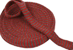 Tubestrik - B 30 MM - Julerød/Grå - 10 M