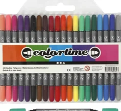 Tusser - Dobbelt - Colortime - 20 Farver