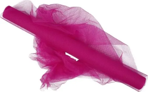 Tyl På Rulle - B 50 CM - Pink - 5 M