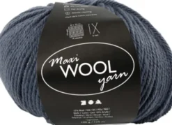 Uldgarn - Maxi Wool - L 125 M - Blå - 100 G
