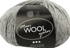 Uldgarn - Maxi Wool - L 125 M - Grå Melange - 100 G
