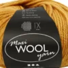 Uldgarn - Maxi Wool - L 125 M - Mørk Gul - 100 G