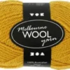 Uldgarn - Melbourne Wool - L 92 M - Mørk Gul - 50 G