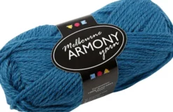 Uldgarn - Melbourne Wool - L 92 M - Petroleum - 50 G