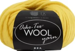 Uldgarn - Oeko Tex - L 50 M - Gul - 50 G