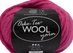 Uldgarn - Oeko Tex - L 50 M - Pink - 50 G