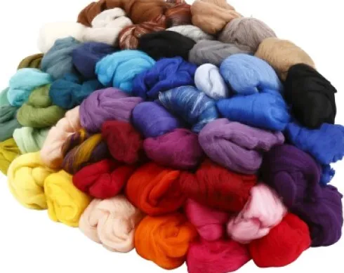Uld - Tykkelse 21 My - Assorterede Farver - 20X20 G