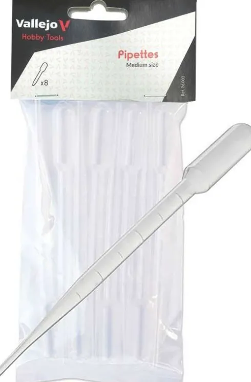 Vallejo - Hobby Tools - Pipettes - Medium - 3 ML - 8 Stk - 26003