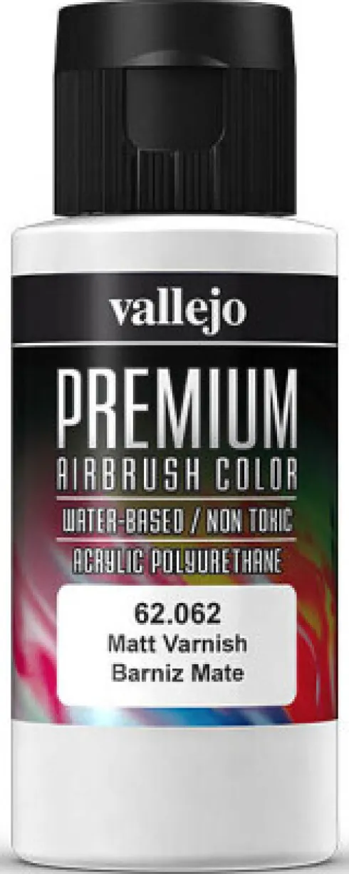 Vallejo - Premium Airbrush Matt Varnish 60 ML - Mat Lak