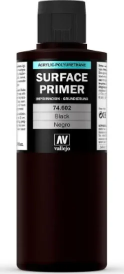 Vallejo - Surface Primer - Sort 200 ML