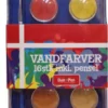 Vandfarver Sæt - 16 Farver Med Pensel