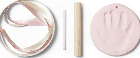 Vanilla Copenhagen - Hånd Og Fodaftryk - Lyserød - Ø11 CM
