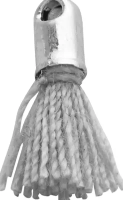 Vedhæng - L 10 MM - Hulstr. 1 MM - Grå - 5 Stk