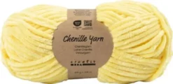 Velourgarn - L 105 M - Pind 5-6 - Lys Gul - 100 G