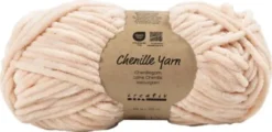 Velourgarn - L 105 M - Pind 5-6 - Lys Rød - 100 G