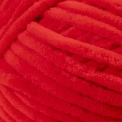 Velourgarn - L 105 M - Pind 5-6 - Rød - 100 G