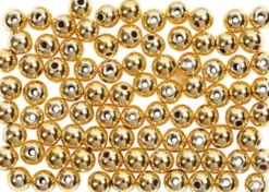 Voksperler - Ø 4 MM - Hulstr. 0,7 MM - Guld - 150 Stk