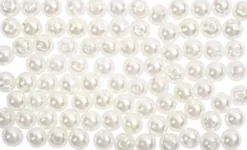 Voksperler - Ø 4 MM - Hulstr. 0,7 MM - Perlemor - 150 Stk