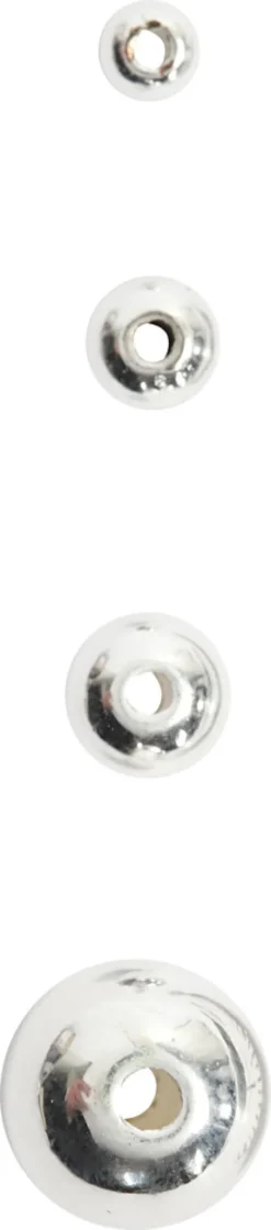 Voksperler - Ø 5 MM - Hulstr. 0,7 MM - Sølv - 100 Stk