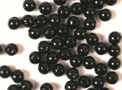 Voksperler - Sort - 8 MM - 500 G