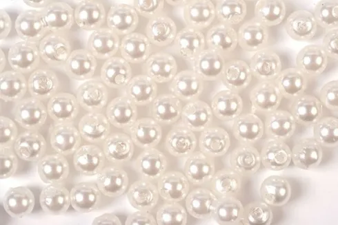 Voksperler Til Smykker - Hvid - 3 MM - 500 G