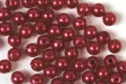 Voksperler Til Smykker - Rød - 3 MM - 500 G