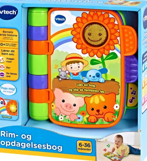 Vtech - Babybog Med Lyd - Rim- Og Opdagelsesbog - Dansk