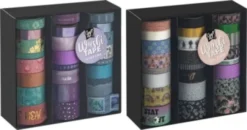 Washi Tape Sæt Med Mønstre - Overraskelse - 24 Stk. - Craft Id