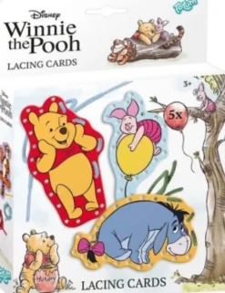 Winnie The Pooh - Lacing Cards - Peter Plys Snørre Kort
