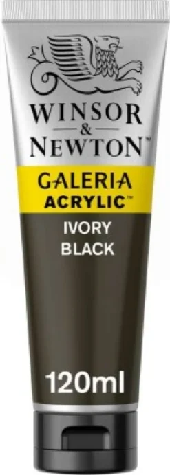 Winsor & Newton Akrylmaling - Galeria - Sort 120 ML