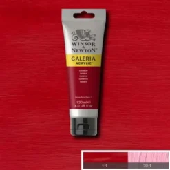 Winsor & Newton Akrylmaling - Galeria - Mørkerød 120 ML