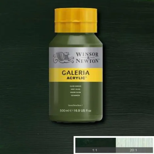 Winsor & Newton - Akrylmaling - Olive Green 500 ML