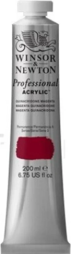 Winsor & Newton - Akrylmaling - Quinacridone Magenta 200 ML