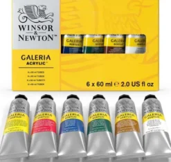 Winsor & Newton - Akrylmaling Sæt - 6X60 ML