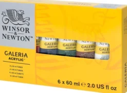 Winsor & Newton - Akrylmaling Sæt - 6X60 ML