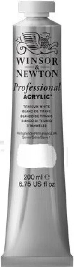Winsor & Newton - Akrylmaling - Titanium White 200 ML