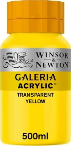 Winsor & Newton - Akrylmaling - Transparent Gul 500 ML