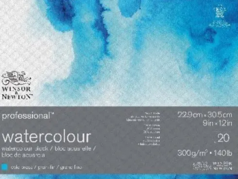 Winsor & Newton - Akvarelblok - 23X31 CM - Cold Press - 20 Ark
