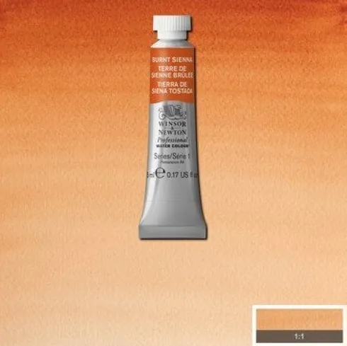 Winsor & Newton - Akvarelfarve - Burnt Sienna 5 ML
