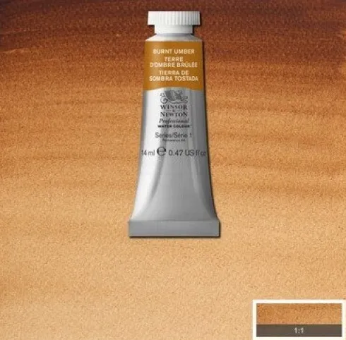 Winsor & Newton - Akvarelfarve - Burnt Umber 14 ML