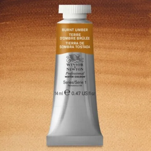 Winsor & Newton - Akvarelfarve - Burnt Umber 14 ML