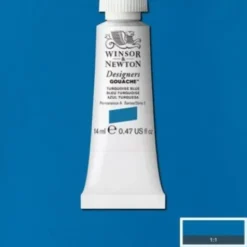 Winsor & Newton - Akvarelfarve - Gouache - Turquoise Blue 14 ML